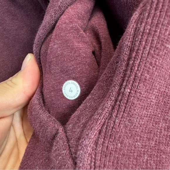 Lululemon Women's Size 4 Scuba Hoodie *Light Cotton Fleece Dark Adobe GUC** - Picture 8 of 11